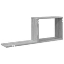 Svævehylder 2 pcs Grå Sonoma 80 x 15 x 30 cm Konstrueret træ