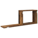 Svævehylder 2 pcs Gammelt træ 80 x 15 x 30 cm Konstrueret træ