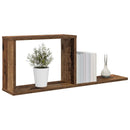 Svævehylder 2 pcs Gammelt træ 80 x 15 x 30 cm Konstrueret træ