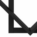Væghængt Flydende Hylde 2 pcs Sort eg 43 x 15 x 47 cm