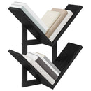 Væghængt Flydende Hylde 2 pcs Sort eg 43 x 15 x 47 cm