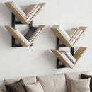 Væghængt Flydende Hylde 2 pcs Sonoma-eg 43 x 15 x 47 cm