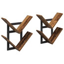 Væghængt Flydende Hylde 2 pcs Gammelt træ 43 x 15 x 47 cm