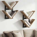 Væghængt Flydende Hylde 2 pcs Artisan-eg 43 x 15 x 47 cm