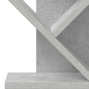 Træbogreol 3-lags 30 x 18 x 40 cm Konstrueret træ Betongrå