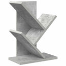 Træbogreol 3-lags 30 x 18 x 40 cm Konstrueret træ Betongrå