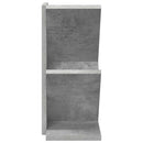 Træbogreol 3-lags 30 x 18 x 40 cm Konstrueret træ Betongrå