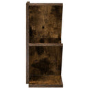 Træbogreol 3-lags 30 x 18 x 40 cm Konstrueret træ Røget eg