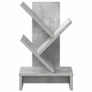 Træbogreol 3-lags 30 x 18 x 48 cm Konstrueret træ Betongrå