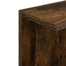 Væghylde 2 pcs Røget eg 25 x 15 x 100 cm Konstrueret træ