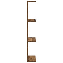 Væghylde 2 pcs Gammelt træ 25 x 15 x 100 cm Konstrueret træ