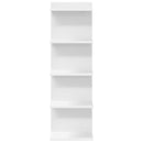 Væghylde 2 pcs Hvid 30 x 15 x 100 cm Konstrueret træ