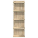 Væghylde 2 pcs Sonoma-eg 30 x 15 x 100 cm Konstrueret træ