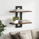 Svævehylder Røget eg 40 x 15 x 40 cm Konstrueret træ