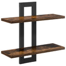 Svævehylder Røget eg 40 x 15 x 40 cm Konstrueret træ