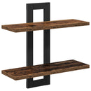 Svævehylder Gammelt træ 40 x 15 x 40 cm Konstrueret træ