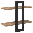 Svævehylder Artisan-eg 40 x 15 x 40 cm Konstrueret træ