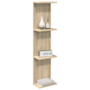 Væghylde 2 pcs Sonoma-eg 22 x 15 x 100 cm Konstrueret træ