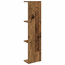 Væghylde 2 pcs Gammelt træ 22 x 15 x 100 cm Konstrueret træ