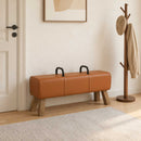bænk Brun 110 x 30 x 45 cm Ægte Læder