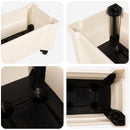 Calypso plante med hjul Hvid 79 x 35 x 33 cm PP