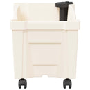 Calypso plante med hjul Hvid 79 x 35 x 33 cm PP