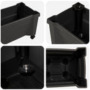 Calypso plante med hjul Antracit 79 x 35 x 33 cm PP