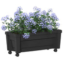 Calypso plante med hjul Antracit 79 x 35 x 33 cm PP