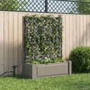 Stor blomsterkasse med espalier Grå 99,5 x 43 x 133,5 cm PP