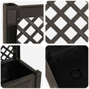 Stor blomsterkasse med espalier Antracit 99,5 x 43 x 133,5 cm