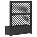 Stor blomsterkasse med espalier Antracit 99,5 x 43 x 133,5 cm
