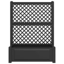 Stor blomsterkasse med espalier Antracit 99,5 x 43 x 133,5 cm