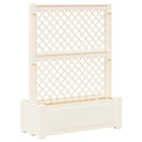 Stor krukke med trellis Hvid 99,5 x 43 x 133,5 PP