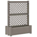 Stor krukke med trellis Grå 99,5 x 43 x 133,5 PP