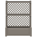 Stor krukke med trellis Grå 99,5 x 43 x 133,5 PP