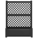 Stor krukke med trellis Antracit 99,5 x 43 x 133,5 PP