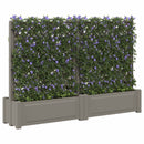 Stor krukke med trellis 2 pcs Grå 200 x 43 x 133,5 cm PP