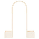 Rosebue med plantekrukke Hvid 168,5 x 43 x 207 cm PP