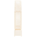 Rosebue med plantekrukke Hvid 168,5 x 43 x 207 cm PP