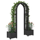Rosebue med plantekrukke Antracit 168,5 x 43 x 207 cm PP