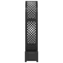 Rosebue med plantekrukke Antracit 168,5 x 43 x 207 cm PP