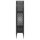 Rosenbue med pigge Antracit 97 x 43 x 218 cm PP