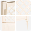 Trellis med Spids Hvid 43 x 6 x 165 cm PP