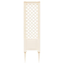 Trellis med Spids Hvid 43 x 6 x 165 cm PP