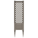 Trellis med Spids Grå 43 x 6 x 165 cm PP