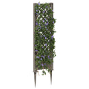 Trellis med Spids Grå 43 x 6 x 165 cm PP