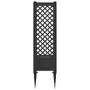 Trellis med Spids Antracit 43 x 6 x 165 cm PP