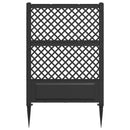 Trellis med Spids Antracit 99 x 6 x 165 cm PP