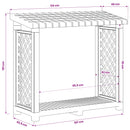 Brændeholder Antracit 114 x 46 x 101 cm PP