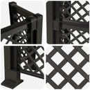Affaldskurvgitter Antracit 123 x 47 x 114 cm PP